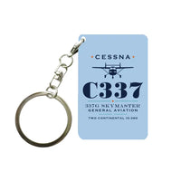 Thumbnail for Cessna 337G Skymaster - Heritage - Key Chain - Light Blue