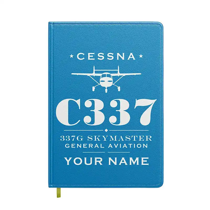 Cessna 337G Skymaster - Heritage + Name - Notebook - Turquoise