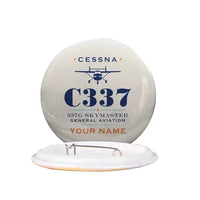 Thumbnail for Cessna 337G Skymaster - Heritage + Name - Pin - Beige