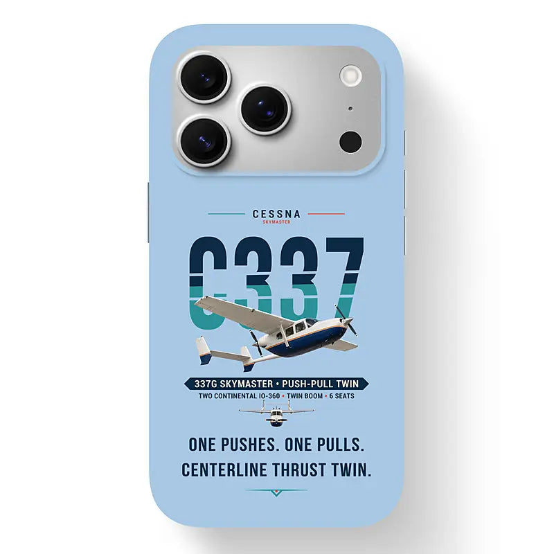 Cessna 337G Skymaster - Original - MagSafe iPhone 17 Pro - Light Blue