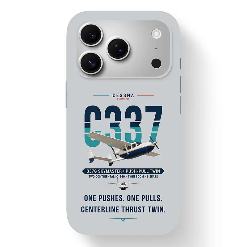 Cessna 337G Skymaster - Original - MagSafe iPhone 17 Pro - Light Gray