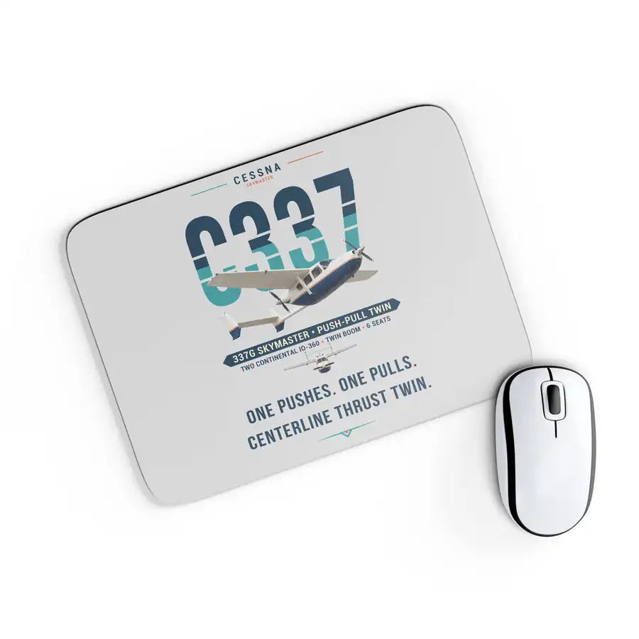 Cessna 337G Skymaster - Original - Mouse Pad - Light Gray