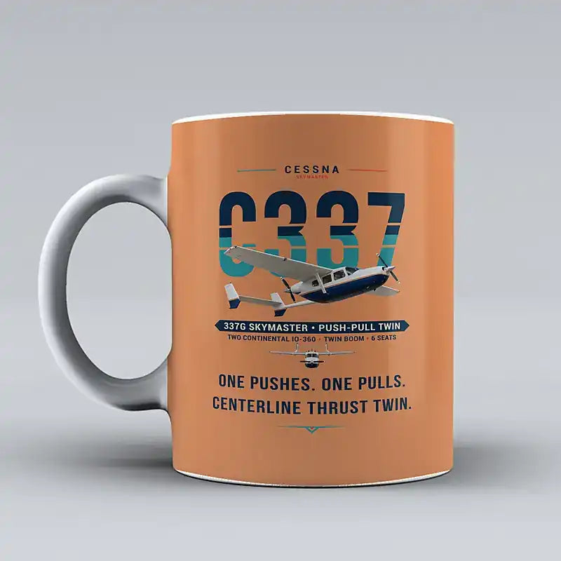 Cessna 337G Skymaster - Original - Mug - Orange