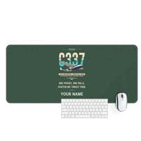 Thumbnail for Cessna 337G Skymaster - Original + Name - Desk Mat - Dark Green