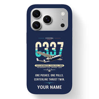 Thumbnail for Cessna 337G Skymaster - Original + Name - MagSafe iPhone 17 Pro - Navy Blue