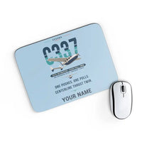 Thumbnail for Cessna 337G Skymaster - Original + Name - Mouse Pad - Light Blue
