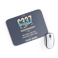 Thumbnail for Cessna 337G Skymaster - Original + Name - Mouse Pad - Navy Blue