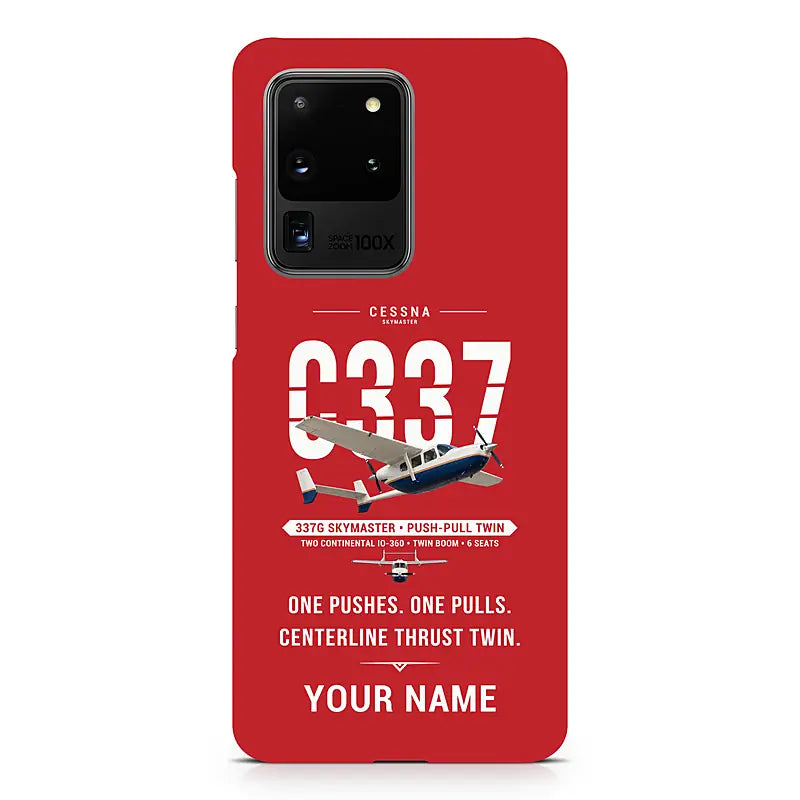 Cessna 337G Skymaster - Original + Name - Samsung Case - Red