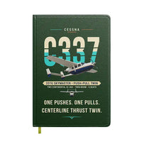 Thumbnail for Cessna 337G Skymaster - Original - Notebook - Dark Green