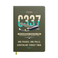Thumbnail for Cessna 337G Skymaster - Original - Notebook - Green Army