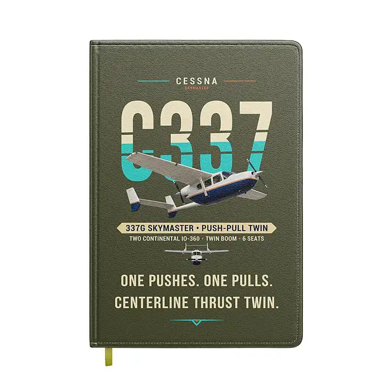 Cessna 337G Skymaster - Original - Notebook - Green Army
