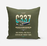Thumbnail for Cessna 337G Skymaster - Original - Pillow - Green Army