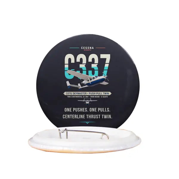 Cessna 337G Skymaster - Original - Pin - Black