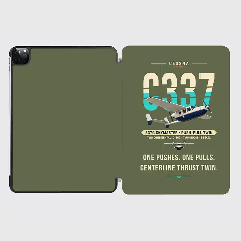 Cessna 337G Skymaster - Original - iPad Case - Green Army
