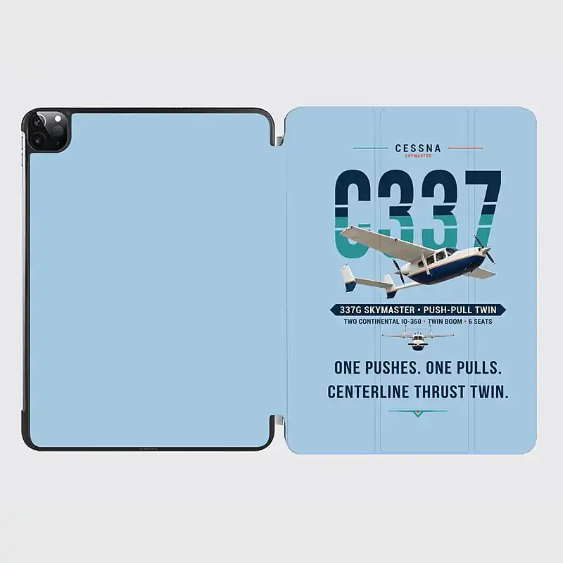 Cessna 337G Skymaster - Original - iPad Case - Light Blue