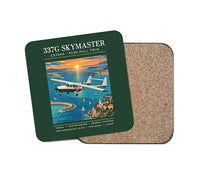 Thumbnail for Cessna 337G Skymaster - Poster - Coaster - Dark Green