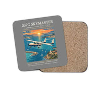 Thumbnail for Cessna 337G Skymaster - Poster - Coaster - Gray