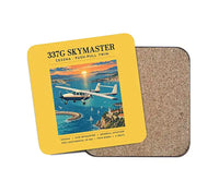 Thumbnail for Cessna 337G Skymaster - Poster - Coaster - Yellow