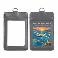 Thumbnail for Cessna 337G Skymaster - Poster - ID Card Holder - Gray