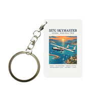 Thumbnail for Cessna 337G Skymaster - Poster - Key Chain - White