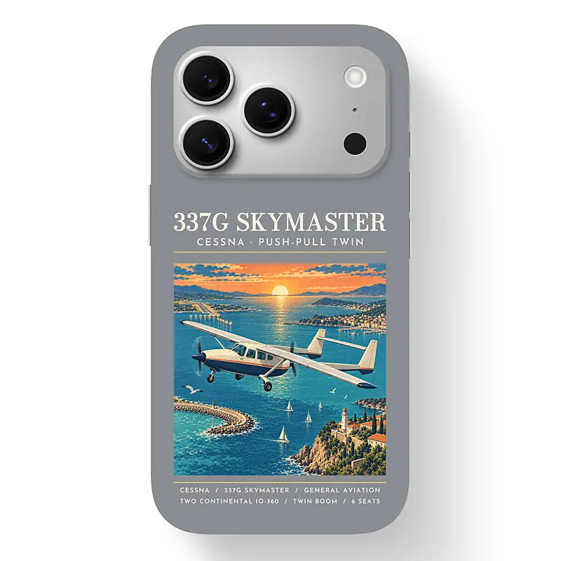Cessna 337G Skymaster - Poster - MagSafe iPhone 17 Pro - Gray