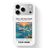 Thumbnail for Cessna 337G Skymaster - Poster + Name - MagSafe iPhone 17 Pro - White