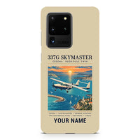 Thumbnail for Cessna 337G Skymaster - Poster + Name - Samsung Case - Beige