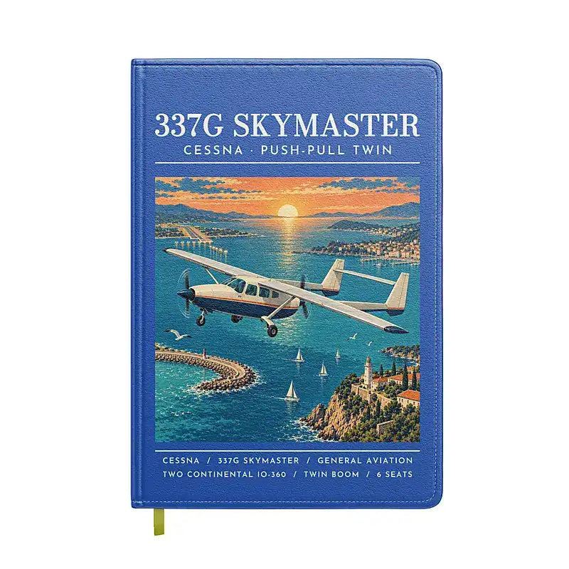 Cessna 337G Skymaster - Poster - Notebook - Blue