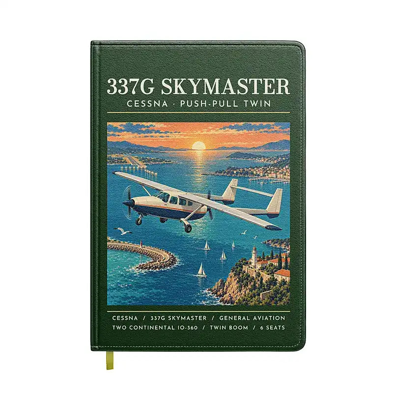 Cessna 337G Skymaster - Poster - Notebook - Dark Green