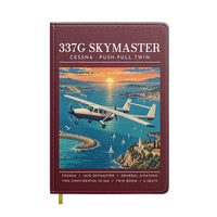 Thumbnail for Cessna 337G Skymaster - Poster - Notebook - Dark Red
