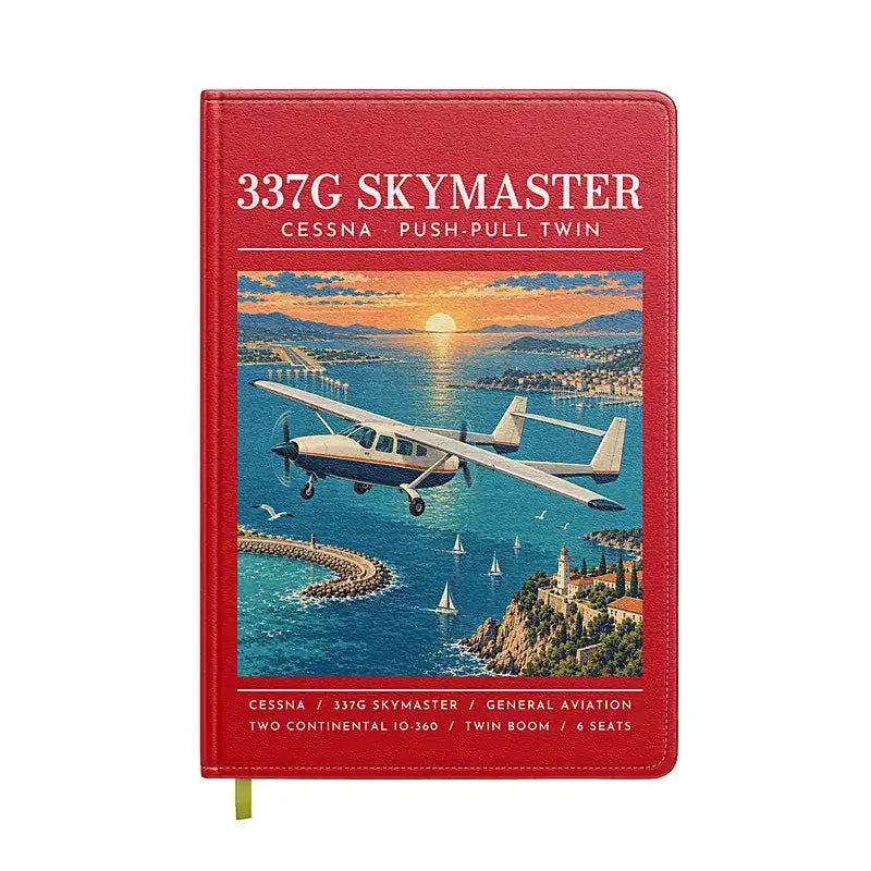 Cessna 337G Skymaster - Poster - Notebook - Red