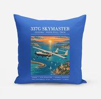 Thumbnail for Cessna 337G Skymaster - Poster - Pillow - Blue