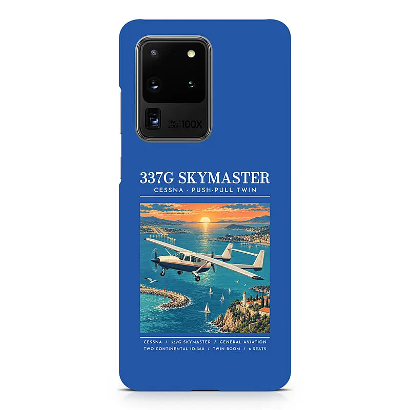 Cessna 337G Skymaster - Poster - Samsung Case - Blue