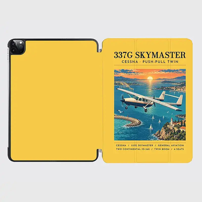 Cessna 337G Skymaster - Poster - iPad Case - Yellow