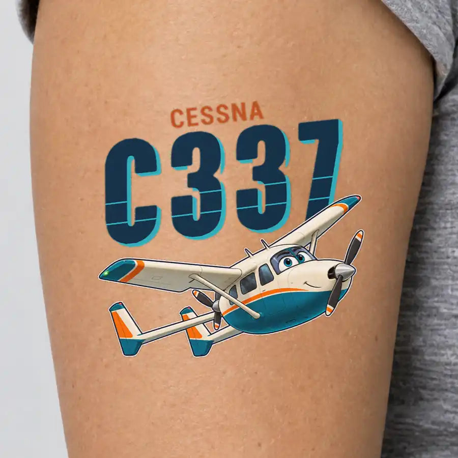Cessna 337G Skymaster - Tattoo - Cartoon