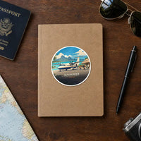 Thumbnail for Cessna 408 SkyCourier - 3D + Name - Circle Sticker - Notebook