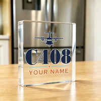 Thumbnail for Cessna 408 SkyCourier - Crystal Ornament - Heritage + Name - Kitchen