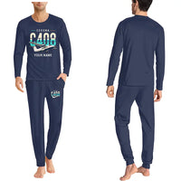 Thumbnail for Cessna 408 SkyCourier - Men Pajamas - Original Chest + Name - Navy Blue