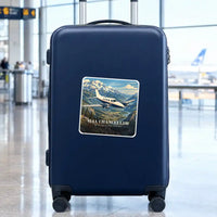 Thumbnail for Cessna 414A Chancellor - 3D - Square Sticker - Suitcase