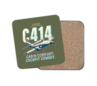 Thumbnail for Cessna 414A Chancellor - Cartoon - Coaster - Green Army