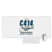 Thumbnail for Cessna 414A Chancellor - Cartoon - Desk Mat - White