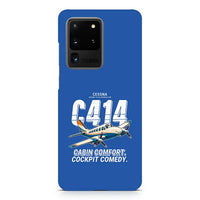 Thumbnail for Cessna 414A Chancellor - Cartoon - Samsung Case - Blue