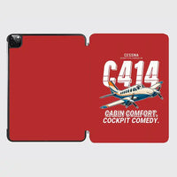 Thumbnail for Cessna 414A Chancellor - Cartoon - iPad Case - Red