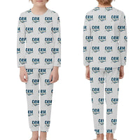 Thumbnail for Cessna 414A Chancellor - Children Pajamas - Cartoon Pattern - Light Gray