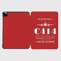 Thumbnail for Cessna 414A Chancellor - Heritage + Name - iPad Case - Red