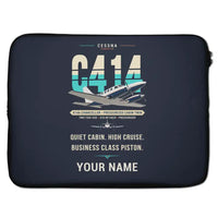 Thumbnail for Cessna 414A Chancellor - Original + Name - Laptop Sleeve