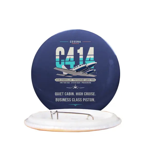 Cessna 414A Chancellor - Original - Pin - Navy Blue