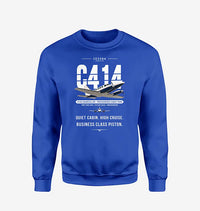 Thumbnail for Cessna 414A Chancellor - Original - Sweatshirt - Blue