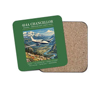 Thumbnail for Cessna 414A Chancellor - Poster - Coaster - Green