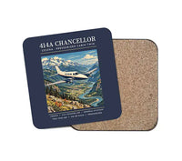 Thumbnail for Cessna 414A Chancellor - Poster - Coaster - Navy Blue